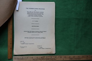 Pennsylvania RR PRR CT353B Routing Book January 16 1959