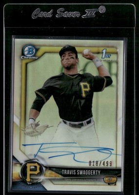 2018 Bowman Draft Travis Swaggerty #CDA-TS Autographs Ref #/499