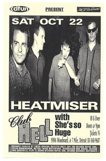 Heatmiser ELLIOTT SMITH Detroit 1994 Rock Concert ORIGINAL HANDBILL Flyer poster