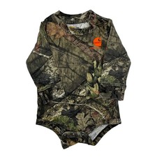 Age 6 Months Carhartt Long Sleeve T-Shirt - 2XS Camo Cotton