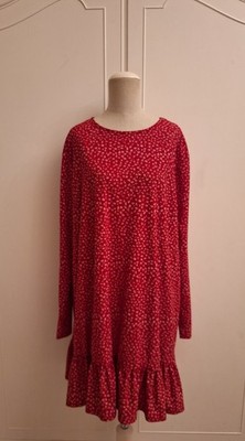 MITTWOCH MÄDCHEN Umstands-Etuikleid wunderschön rot & weiß ditsy Blumenmuster Größe 16