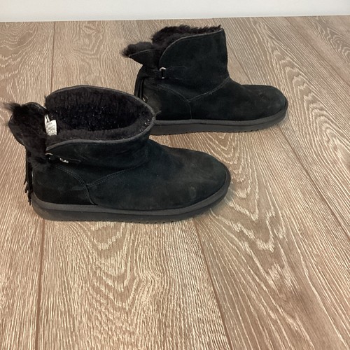 Botines bajos Koolaburra by Ugg para mujer 9 negros cálidos suaves botas de invierno - Imagen 2 de 11