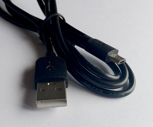 USB 2.0 A Male to Micro B Charging Data Cable Cord Lead 1M Black for Android - Picture 3 of 4