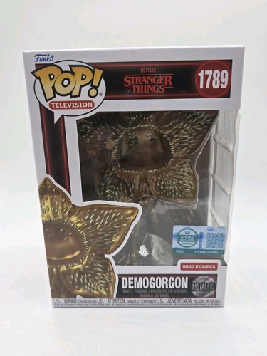 Funko Pop Exclusive LE 9500 Stranger Things Gold Demogorgon IN HAND - Picture 4 of 20