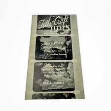 Bell & Howell Title-Craft Titles Vintage 8mm 16mm Film Backgrounds Vintage B&H