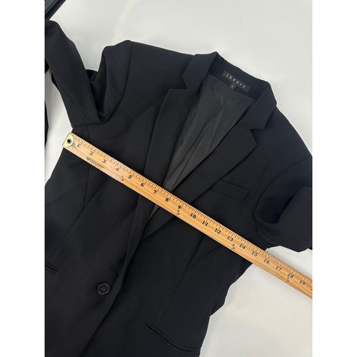 Theory Marcela Urban Blazer Schwarz Long Line Damen Gr. 4 Wollmischung Tailored - Bild 2 von 12
