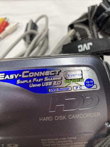 JVC Everio -30GB -GZ-MG37U Camcorder with all accessories carrying case preowned - Picture 14 of 24