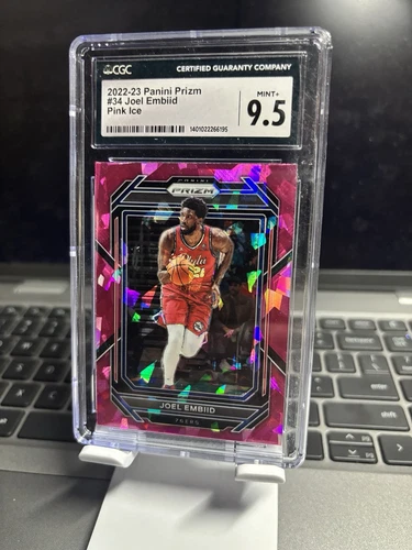 2022-23 Panini Prizm - Joel Embiid #34 Pink Ice Prizm CGC 9.5 MT+