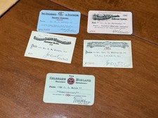 5 Early 1900s Colorado Annual Railroad Passes
