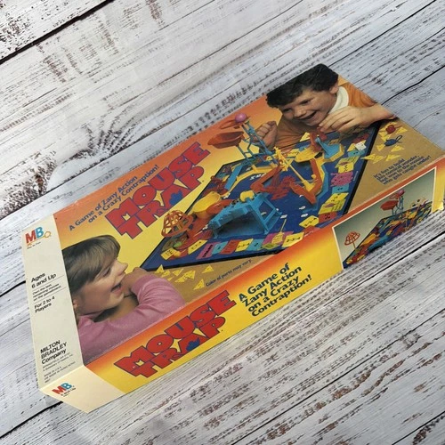 Vintage 1986 Mouse Trap Board Game Milton Bradley 100% COMPLETE