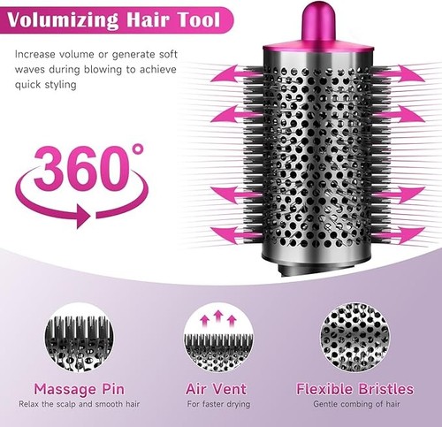 Large round Volumizing Brush for Dyson Airwrap Attachments, Accessories for Airw - Picture 4 of 7