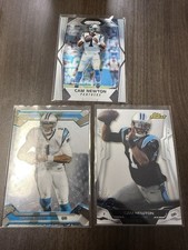 Cam Newton - Carolina Panthers - 3 Card Lot - Topps Finest And Prizm  - Nice Lot