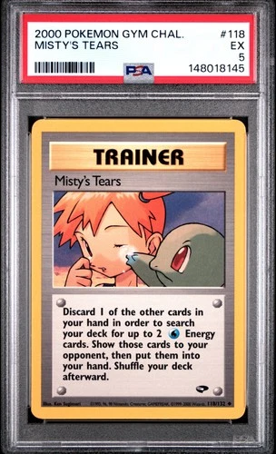 2000 POKEMON GYM CHALLENGE #118 MISTY'S TEARS PSA 5