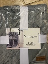 Koolaburra by UGG Crystelle Faux Fur Throw 50" x 70" Gray Polyester 21828 NEW
