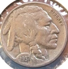 1937 buffalo nickel F to VF condition bonus gift coin w/sale