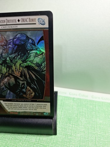 VS SYSTEM NEUTRALIZATION PROTOCOL OMAC ROBOT UNPLAYED RARE EA FOIL PROMO DCR-096 - Picture 3 of 4
