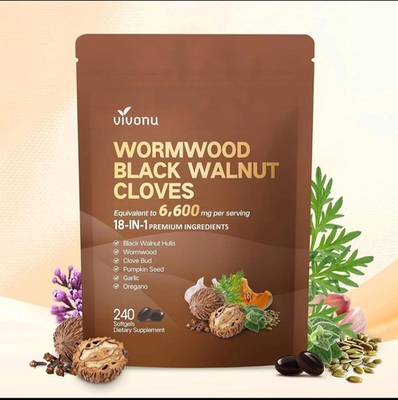 #ad Vivonu Wormwood Black Walnut Cloves 240 Softgels FAST SHIPPING $16.49