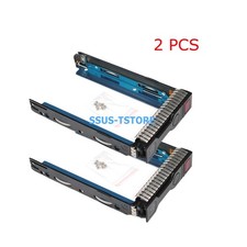 Lot of 2 - HP 651314-001 3.5" Tray Caddy for Gen 10 Gen 9 Gen 8 servers SAS SATA