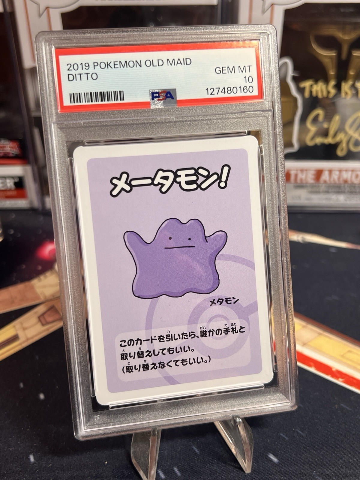 PSA 10 - Ditto Old Maid Pokemon Playing Cards 2019 Japanese