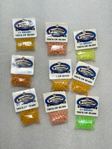 Trick-em Fish beads, 9 Packs 6mm Assortment, Closeout! - Picture 2 of 2