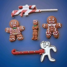 Lot Of 5 Jazwares Fortnite Gingerbread Set Replacement Pieces