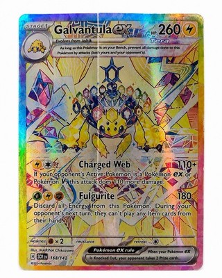 Galvantula ex 168/142 SIR Special Illustration Rare Stellar Crown Pokemon Card