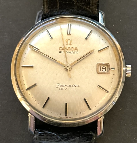 Vintage Omega Seamaster DeVille Automatic Men's Watch 14910 SC-62 Running