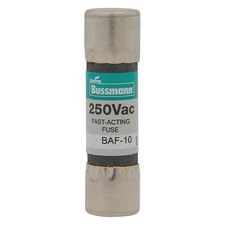 BUSSMANN BAF-1 Fuse,Midget,1A,BAF Series 6F159