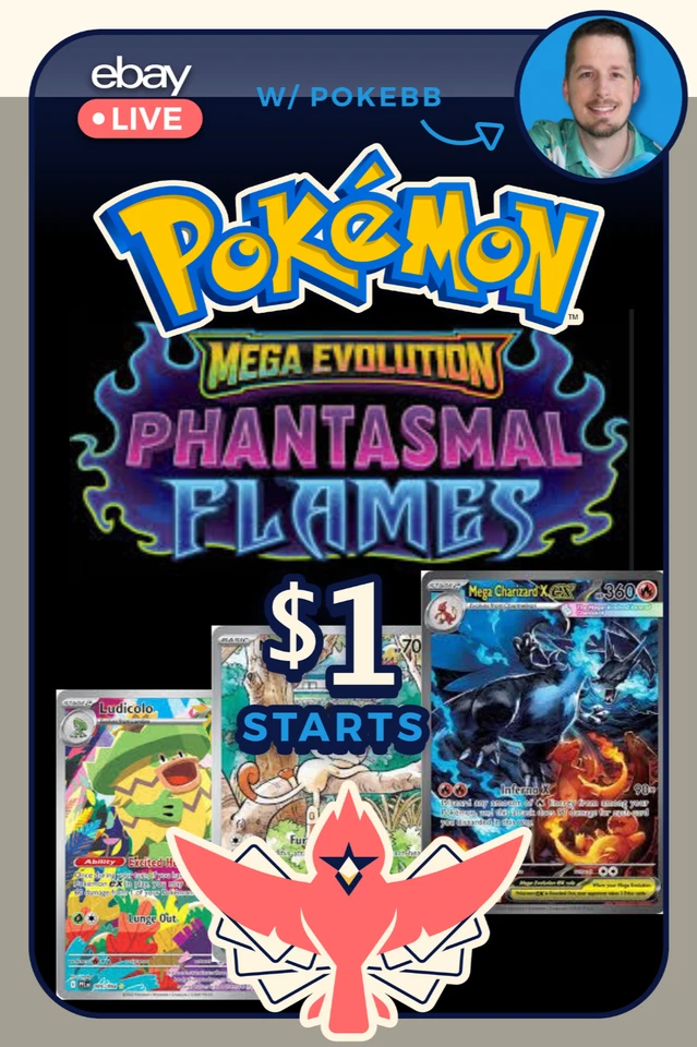 PHANTASMAL FLAMES!!! $1 Starts: Pokemon Singles! Graded Cards! Pack Rips!