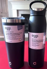 OGGI Double Wall Stainless Steel Vacuum Insulated Tumbler & Water Bottle