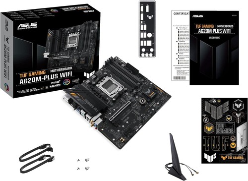 ASUS TUF GAMING A620M-PLUS WIFI, AMD, MATX, 4DDR5, DP, HDMI - Bild 7 von 8