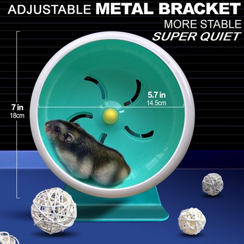 Hamster Silent Wheel Super-Silent Small Animal Exercise Wheel Accessories Qui... - Picture 3 of 6