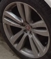 2015 XJ OE Wheel 19x10 5 Double Spoke Silver Jaguar