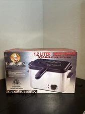 COOKINEX 1.2 Liter Deep Fryer Stainless steel 120 V - 60hz 1200W Adjustable Temp