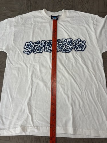 Vintage Blue Planet Surf Gear XL USA Made White T-Shirt Hawaii VTG 90s - Picture 1 of 4