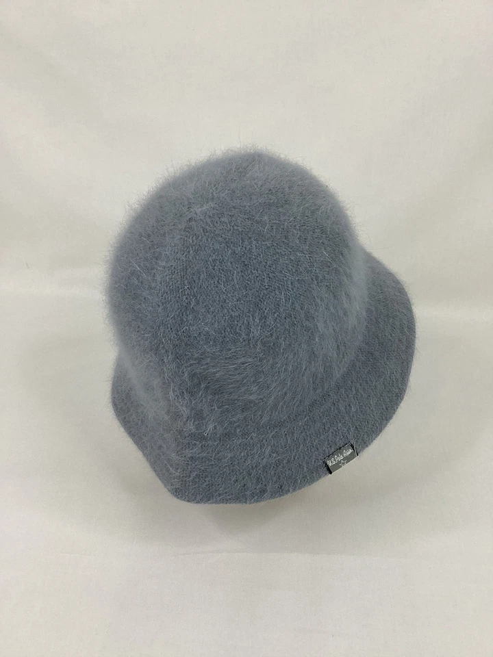 Sombrero de cubo de la Asociación de Polo de Estados Unidos azul ANGORA para mujer O/S OSFM USADO EN EXCELENTE ESTADO Foto 3 de 4