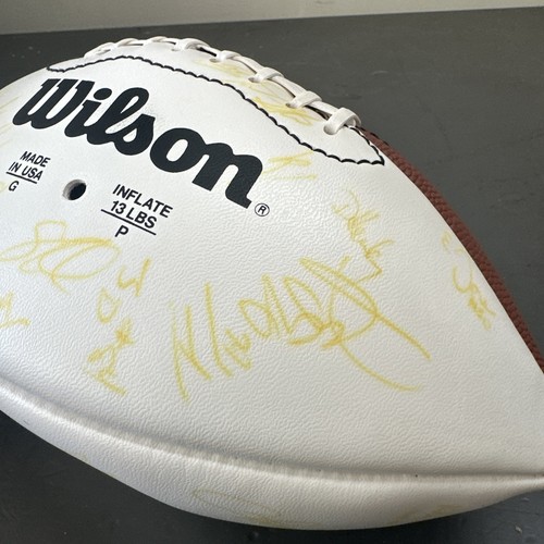 Los Angeles Rams 1993 NFL autografiado Wilson Football 40+ firmas - Imagen 9 de 11