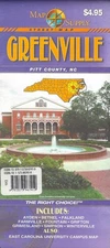 Street Map of Greenville, North Carolina