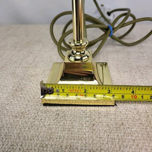 Vintage Messing Tischlampe von BHS mit Lampenschirm zartes Nachtlicht elegant UK - Bild 15 von 17