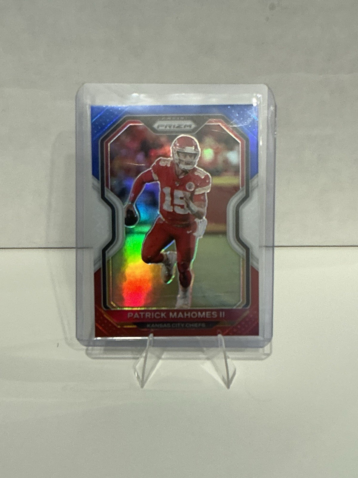Patrick Mahomes 2020 Panini Prizm Red White Blue Prizm 124 Kansas City Chiefs