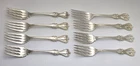 8 Towle OLD COLONIAL Sterling Silver Silver Salad Forks 6 1/2" - NO MONO - 302g