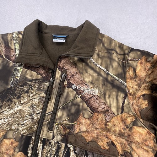 Columbia PHG Camo Jacket Men’s Medium Hunting Fleece Lined Breakup Country - Picture 2 of 15