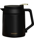 Thermal Coffee Carafe,51 Oz/1.5 L, 304 Grade Stainless Steel Vacuum Black