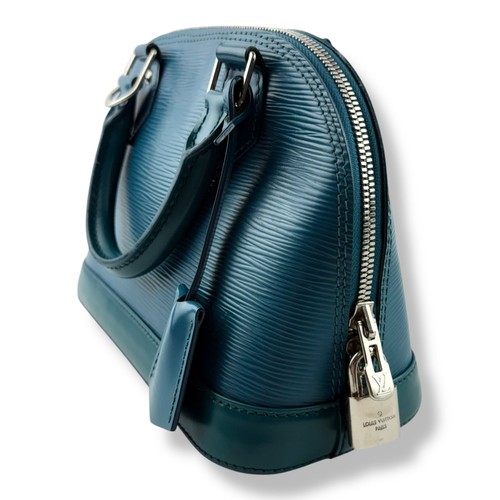Louis Vuitton Alma BB Epi Leather Cyan Handbag - Picture 6 of 11