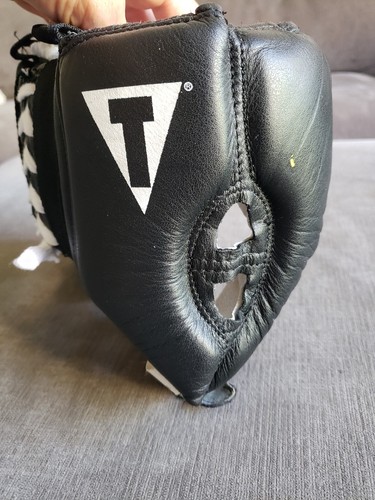 Vintage TITLE Boxing Training Headgear Black Size Med And Groin Protector Small - Picture 14 of 24