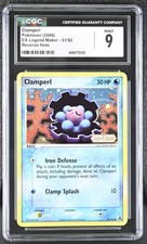 CGC 9 MINT Clamperl 2006 EX Legend Maker 51/92 Reverse Holo Stamped Pokemon Card