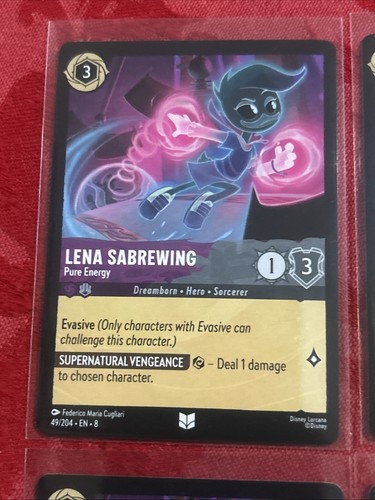 4x Lorcana Reign of Jafar - Lena Sabrewing -- Pure Energy - 49/204 - M/NM x4 - Picture 3 of 7