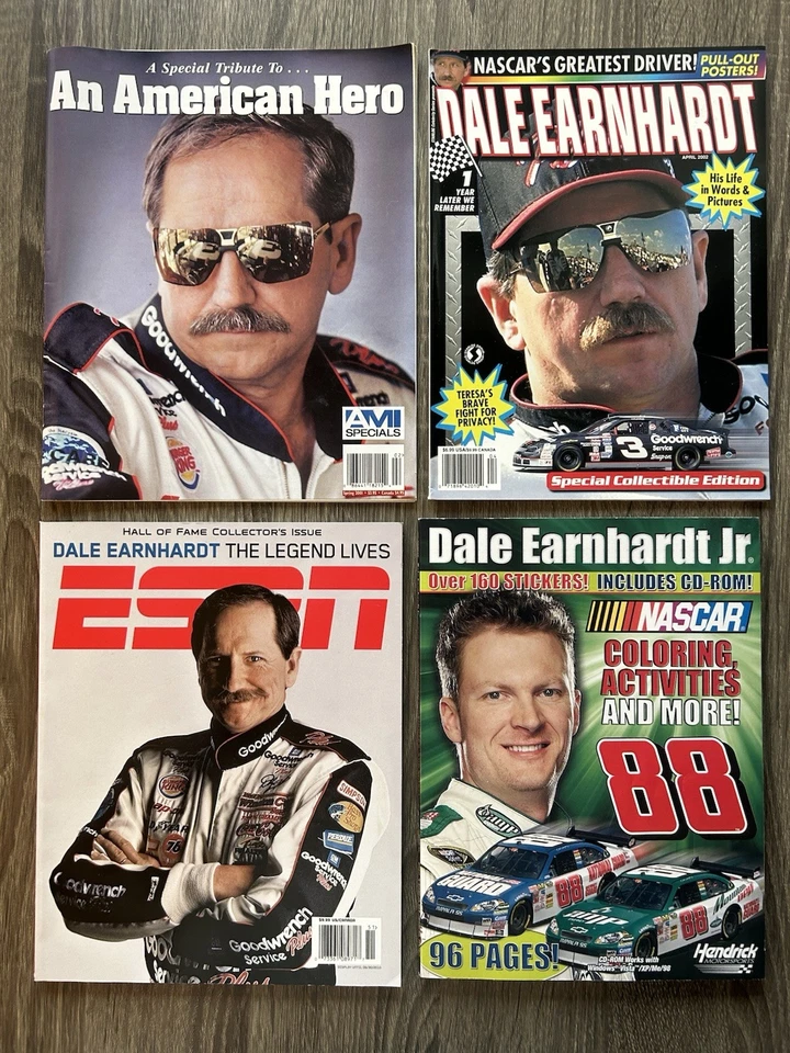 Lot Of 16 Dale Earnhardt Sr / Jr Collectible Nascar Magazines Books 2000s - Image 4 of 4