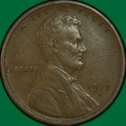 1917-S Lincoln Wheat Cent Extremely Fine XF Coin #36766