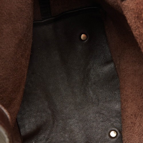 CH Carolina Herrera Choco Brown Monogram Leather Matryoshka Tote - 第 9/9 張圖片